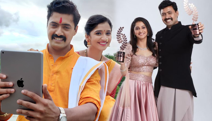 famous couple award colors marathi