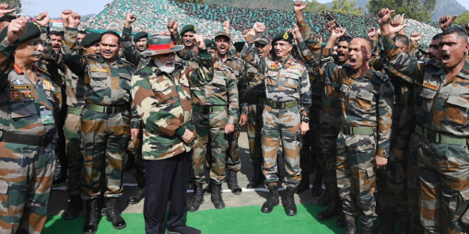 pm modi visit to soilders in rajouri